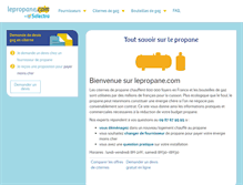 Tablet Screenshot of lepropane.com